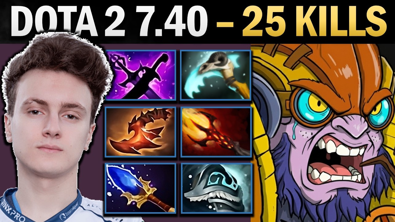 Tinker Pro Carry with with 25 Kills and Overwhelming - Gameplay Dota