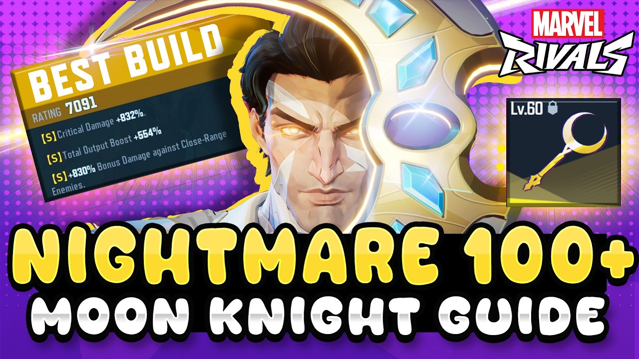 How to Clear NIGHTMARE 100 - 160 with MOON KNIGHT in BLOOD HUNT - Marvel Rivals PVE