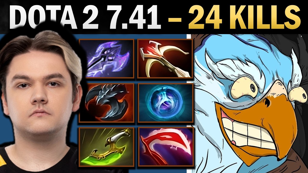 Kez Dota 2 7.41 with 24 Kills and 950 GPM - Dota Gameplay background