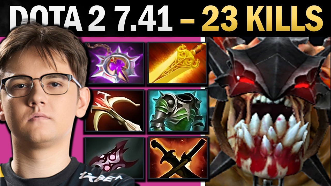 Lifestealer Dota 2 7.41 with 23 Kills and SNY - Dota 2 Gameplay
