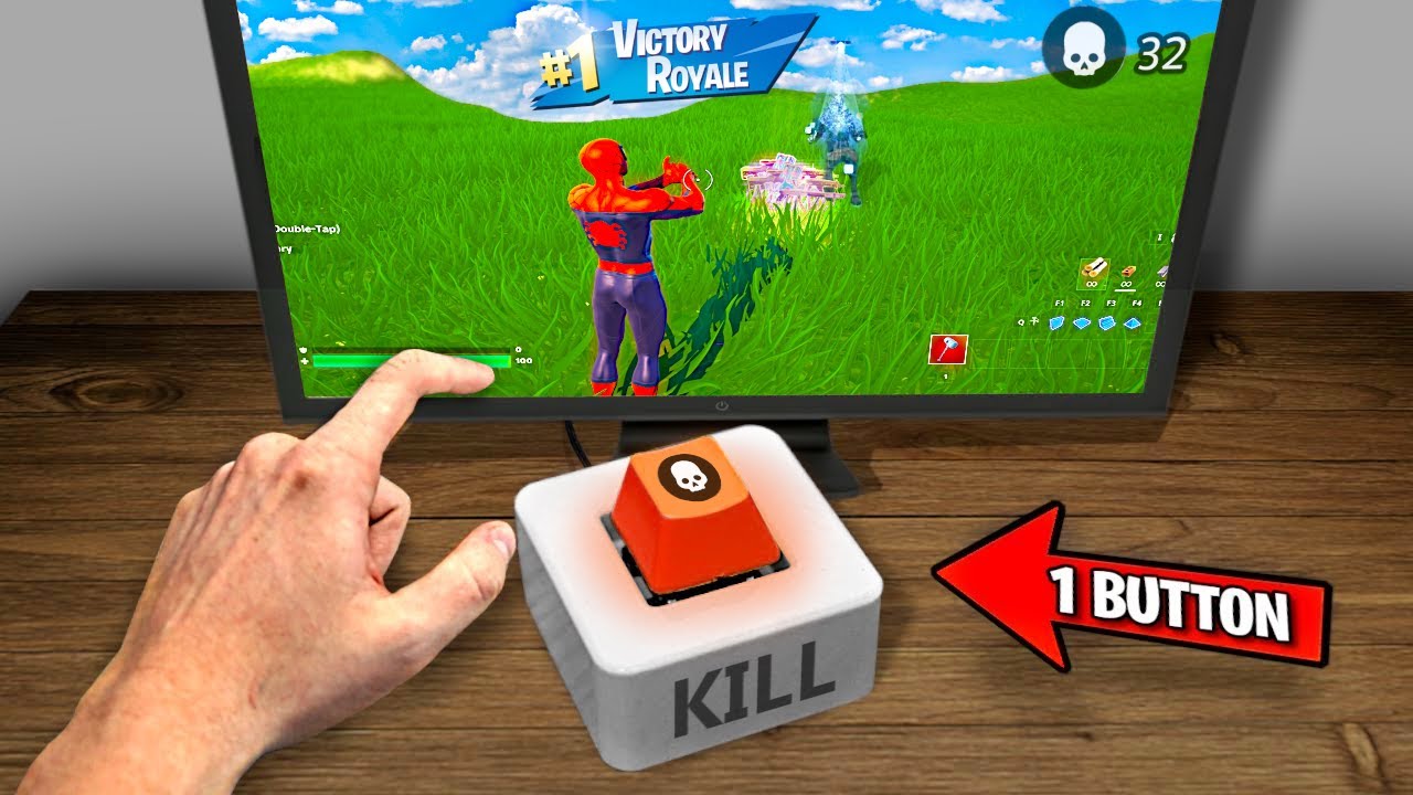 1 Kill = Keyboard Shrinks In Fortnite! background