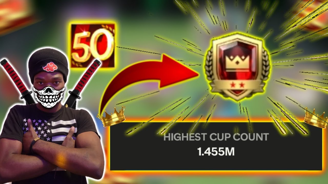 I Reached my HIGHEST! Cups count in Fc Mobile!ЁЯПЖ Ft. Cup Bandit - FC MOBILE background