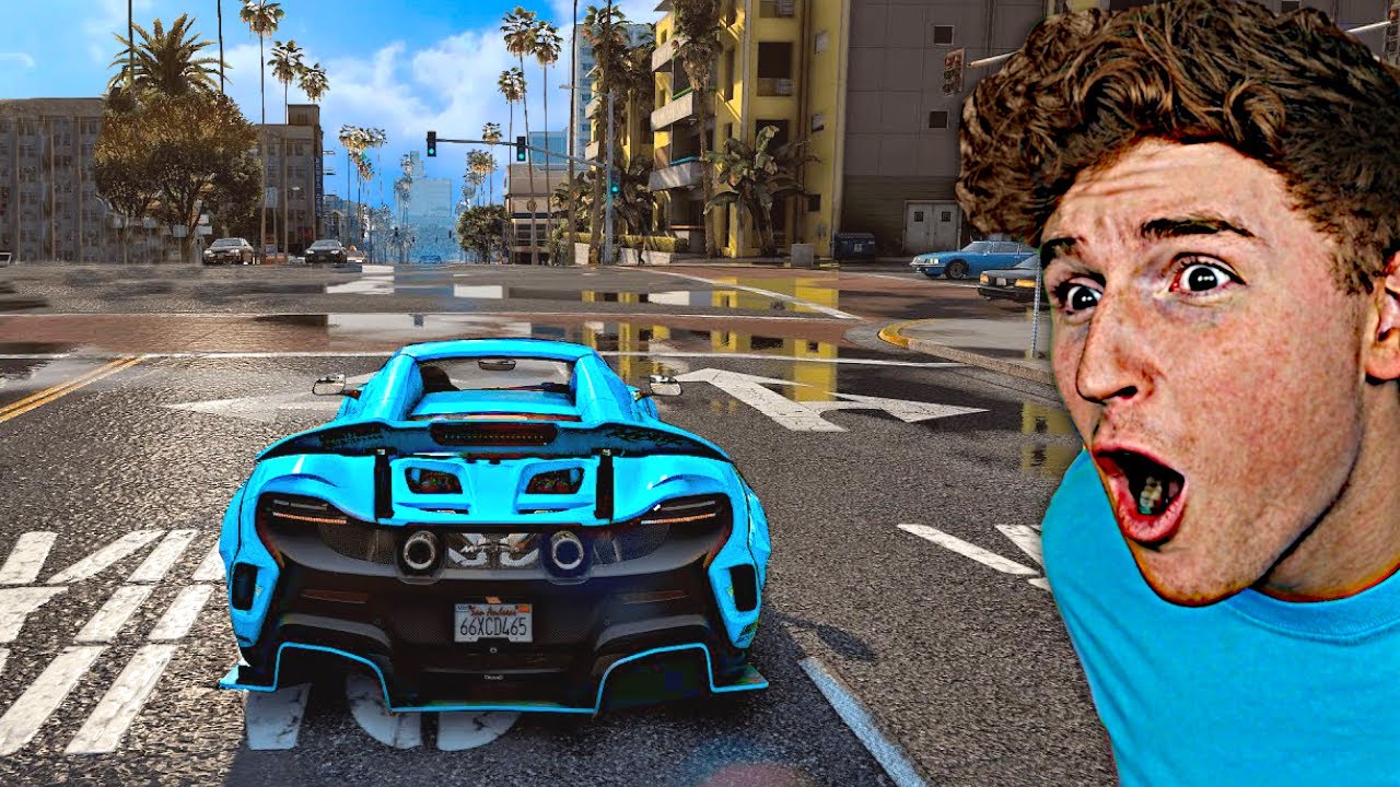 Playing GTA 5 With ULTRA REALISTIC Graphics Mods!