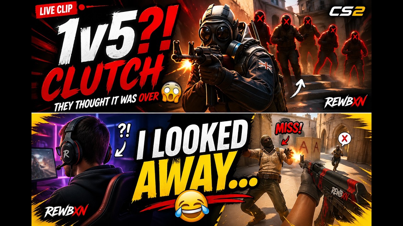 “1v5 CLUTCH… THEY THOUGHT IT WAS OVER 😳🔥 (CS2)”