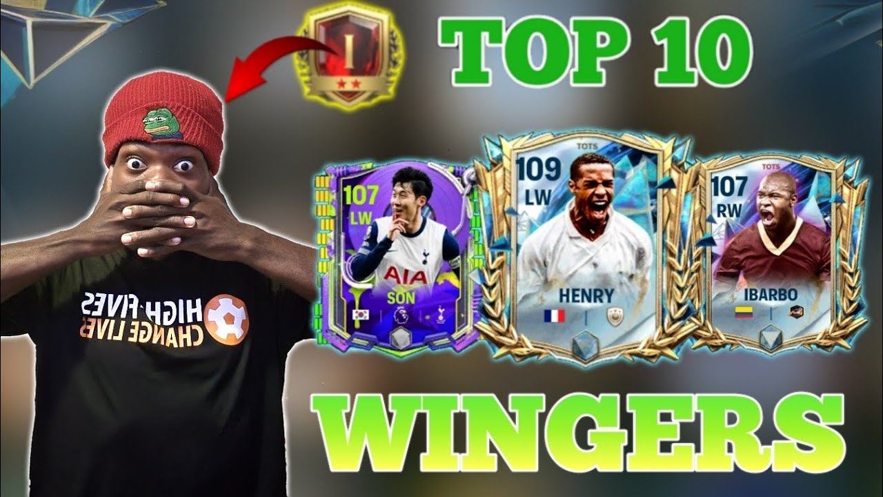 Top 10 Wingers (LW/RW) for H2H after TOTS Update! || FC I Top 50 h2h player - FC MOBILE background