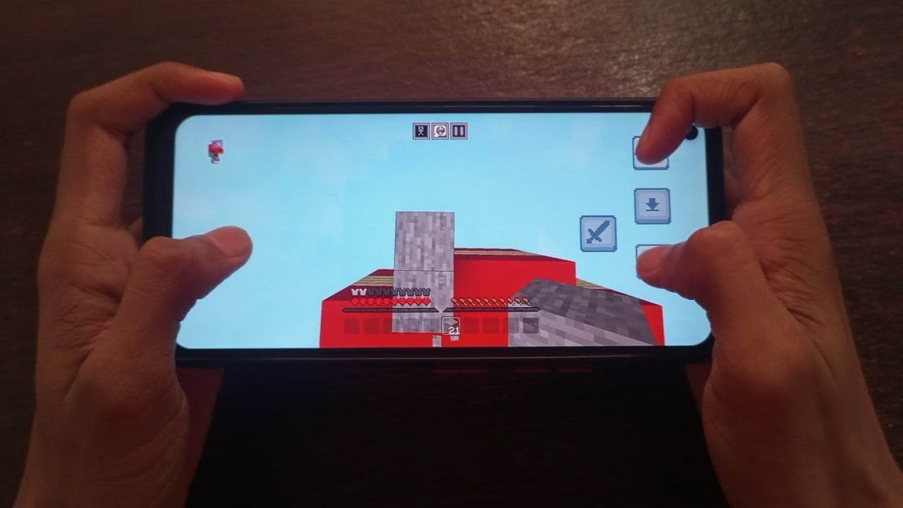 Skywars Gameplay with New Mobile Controls + Handcam | MCPE | Cubecraft background