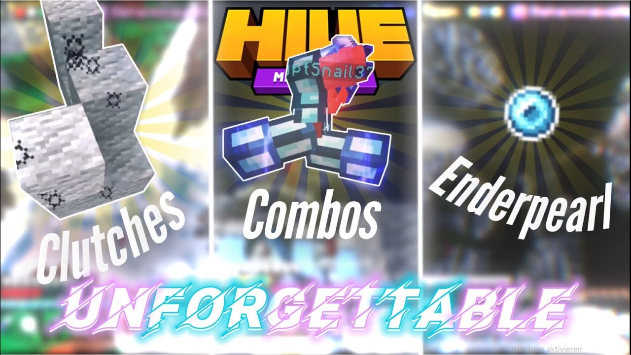 UNFORGETTABLE - Combos | Enderpearl- | Clutches | THE BEST HIVE MONTAGE | backflycer7 background