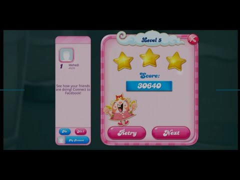 Candy Crush Saga Level 5 || Clear Candy Crush Saga Level 5 || #CandyCrushSaga @mehedigaming85