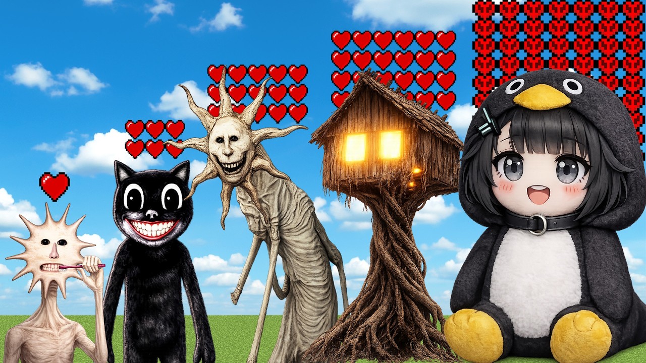 Which New Creepypasta Mutant and Guga Gaga Penguin is immortal?