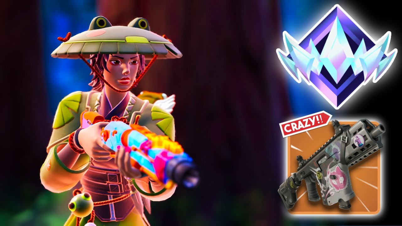 Winning with the BEST skin in Fortnite - Unreal Ranked Zero Builds background