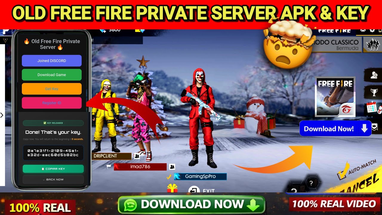 Free Fire Old Version 2018 Download π₯ | Private Server Access π― | Old FF APK 2026 | New Apk & Key