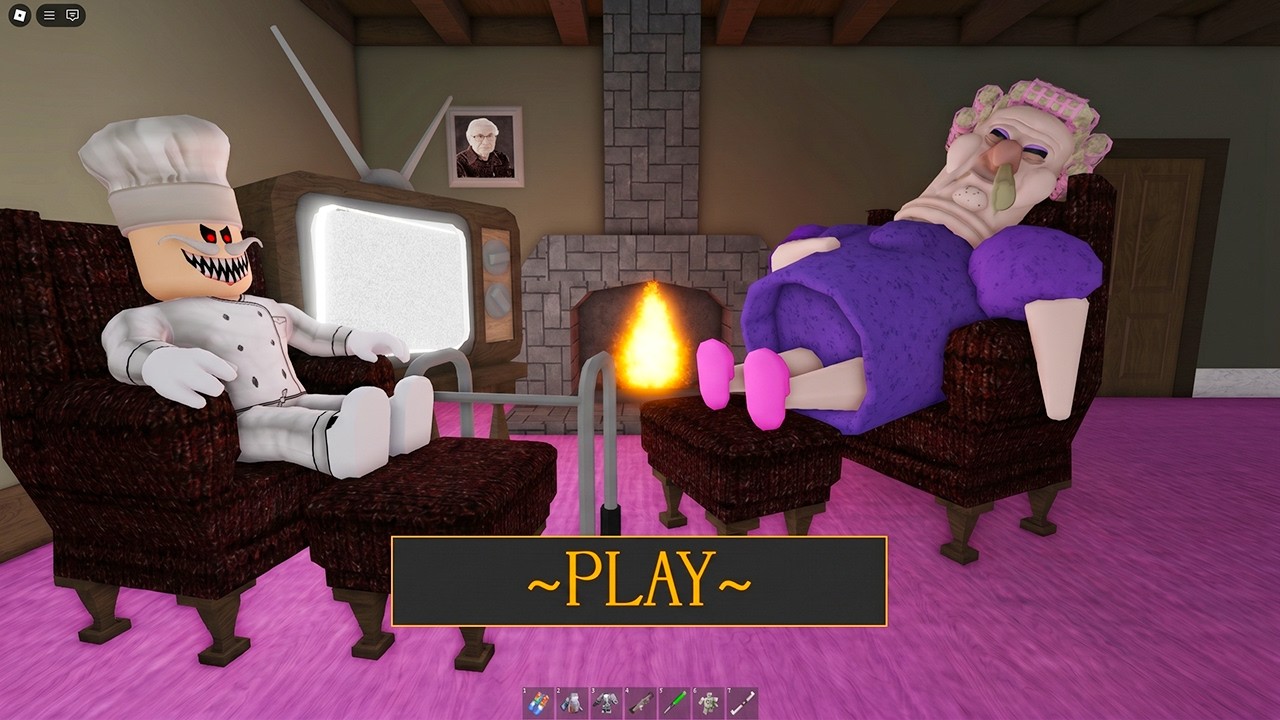 Playing as Papa Pizza HARD MODE GRUMPY GRAN OBBY - Roblox Update All Items Unlocked Full Gameplay