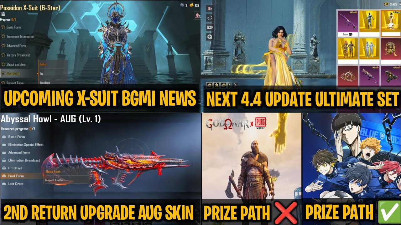 BGMI/PUBG NEXT UPDATE RETURN X-SUIT \ NEXT RETURN ULTIMATE SET & UPGRADE SKIN HERE | PRIZE PATH HERE