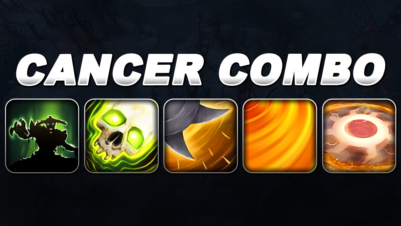 CANCER COMBO WHIRLING DEATH + AFTERSHOCK | Dota 2 Ability Draft background