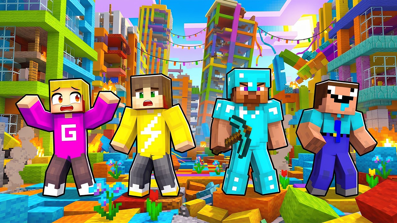 Heel Kleurstad Weg Hakken In Minecraft (Survival)