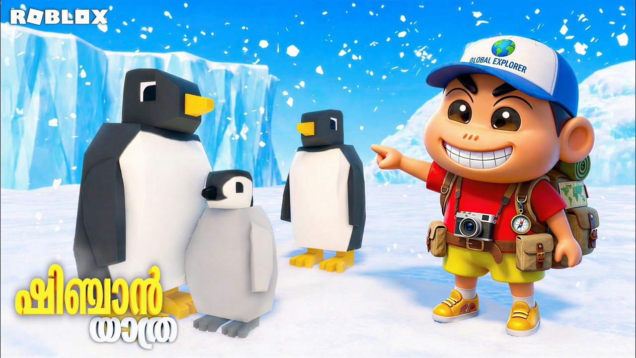 Shinchan EPIC Antarctica Adventure in Roblox! ❄️