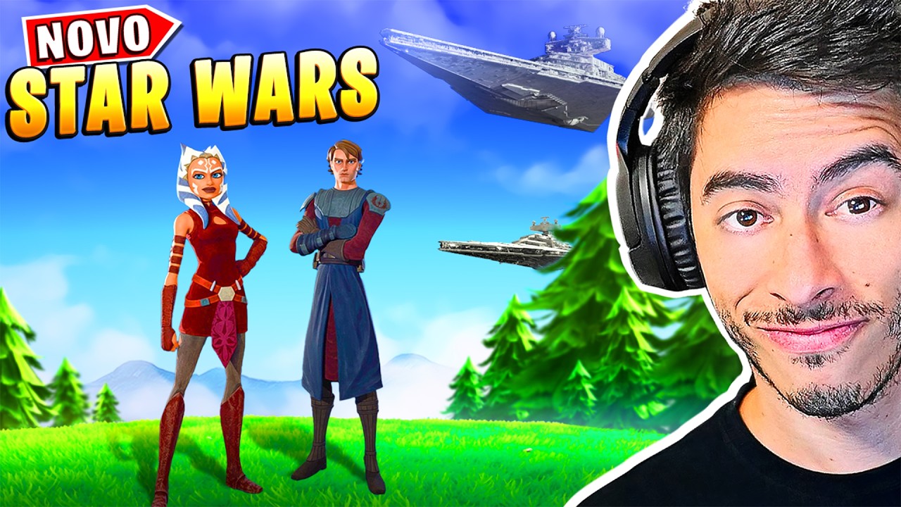 STAR WARS CHEGOU EM PESO NO FORTNITE background