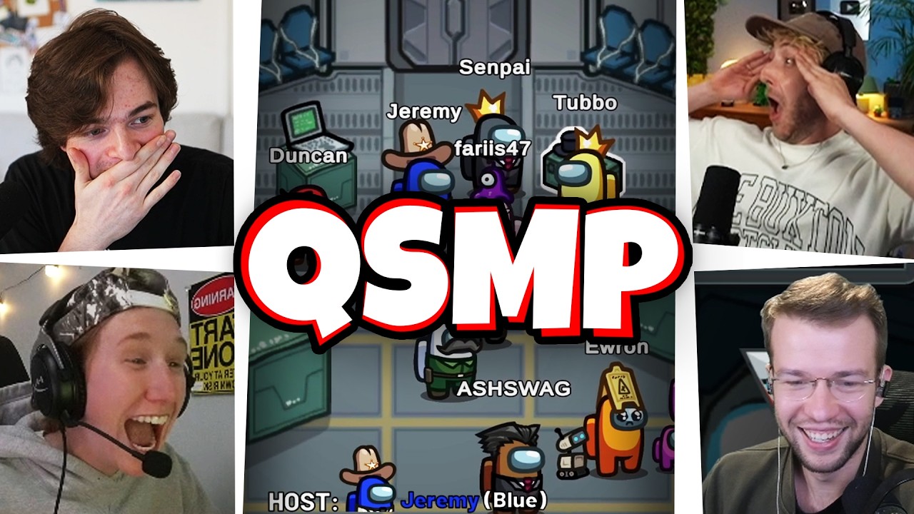 Best CLIPS Of QSMP Playing AMONG US!