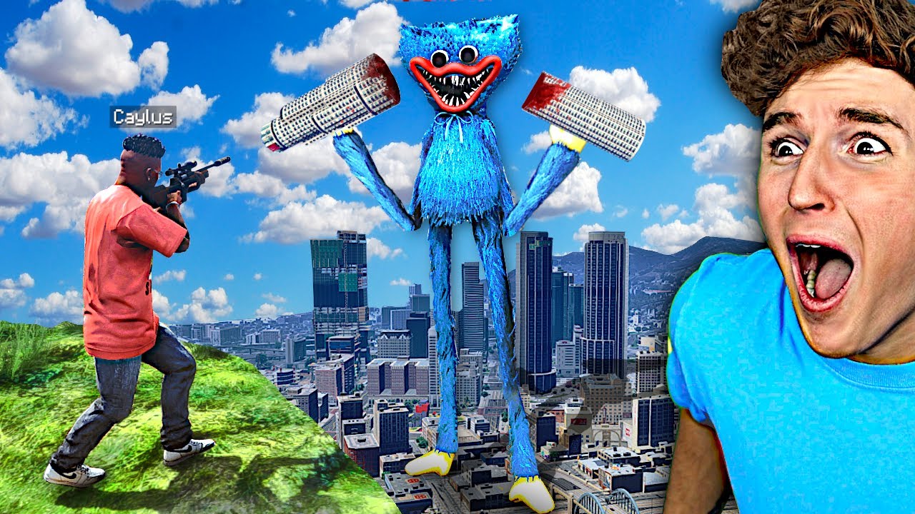 I Found TITAN HUGGY WUGGY In GTA 5! background