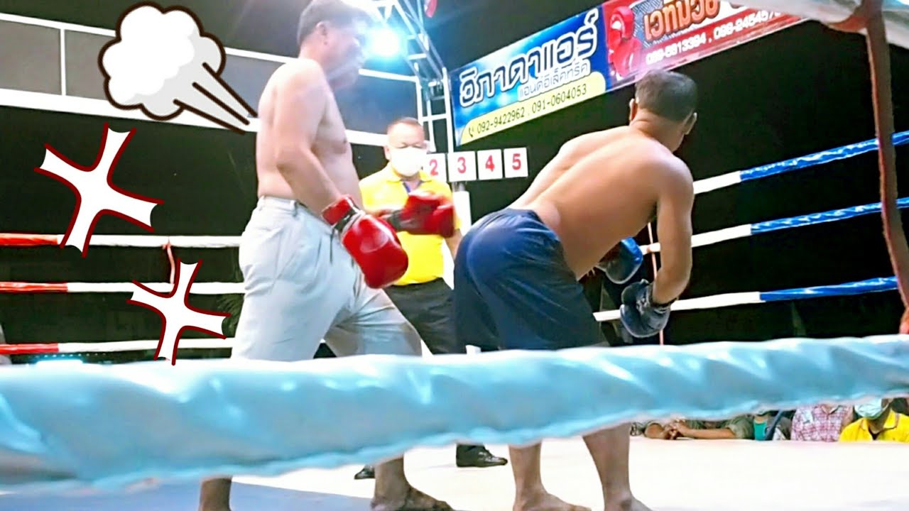 สืบสานศิลปะแม่ไม้มวยไทย..จึกๆๆๆ..What!?おじさん達が私服のままリングへ!Muay thai! background
