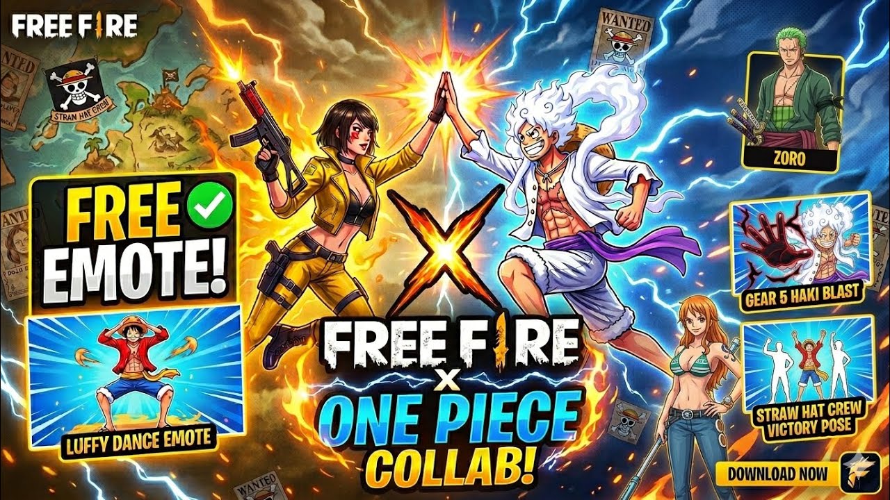 Free Fire X One Piece Collab Confirmed Date 🥳🔥| Free Fire New Event | ff New Event