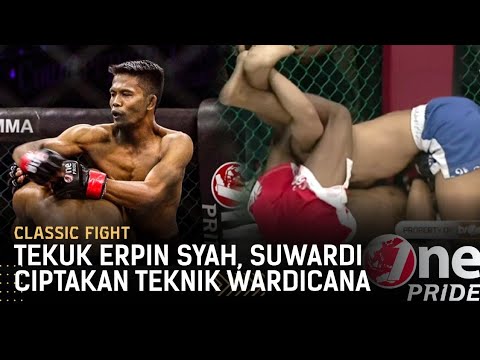 Gokil! Teknik Wardicana Mencuat Ketika Suwardi Bikin Keok Erpin Syah | Classic Fight One Pride MMA background