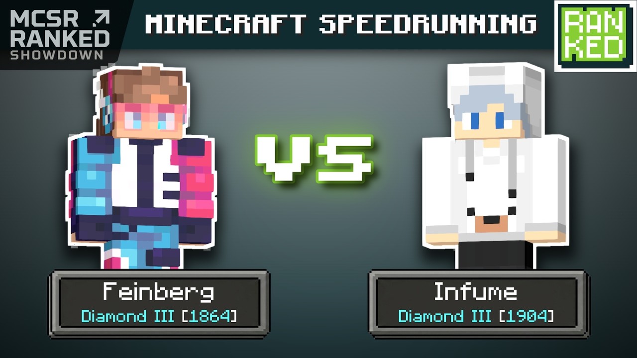 Not so TAS (ft. 2 minecart chests in PR) | Feinberg vs Infume | MCSR Ranked 1v1