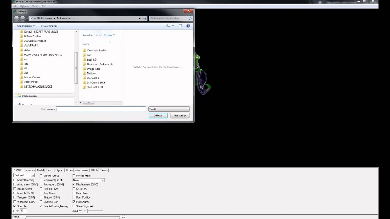 Dota 2 - Model Viewer Tutorial background
