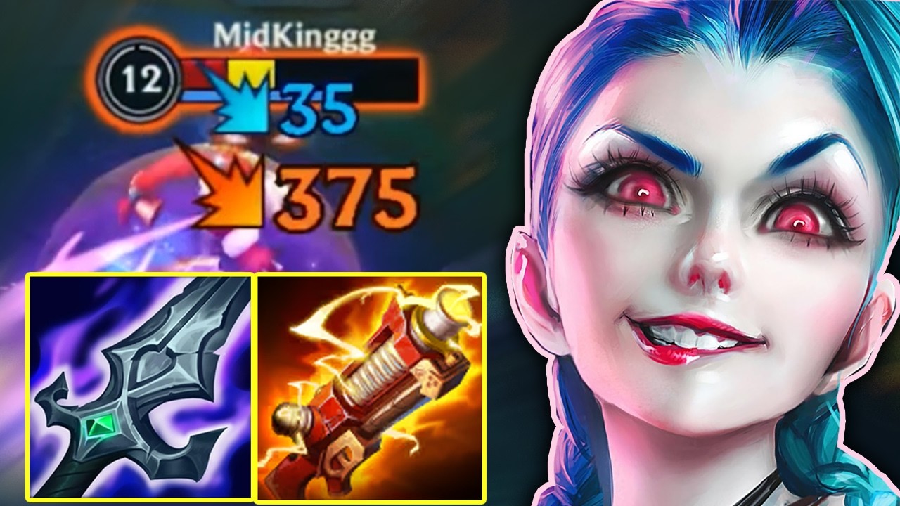 Wild Rift Jinx Dragon Lane Gameplay in Season 21 (Build & Runes)