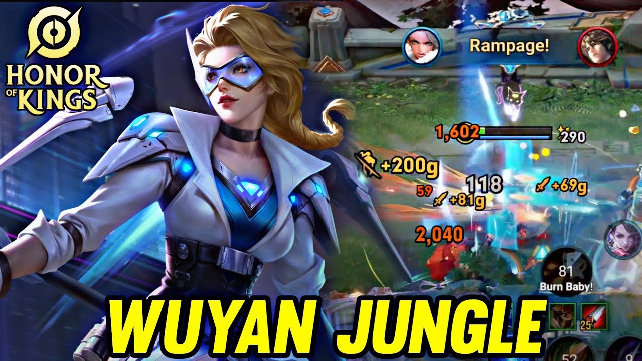 HOK : WUYAN GAMEPLAY | IN JUNGLE - HONOR OF KINGS background