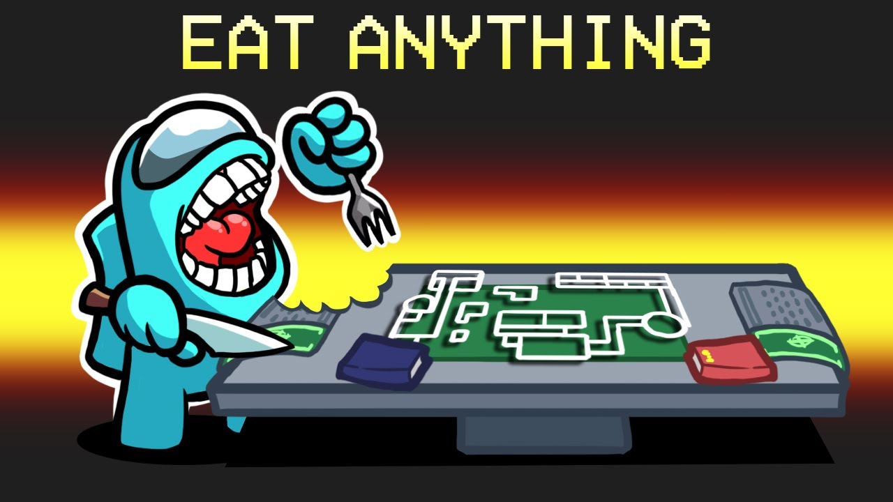 Among Us But You Can Eat Anything background
