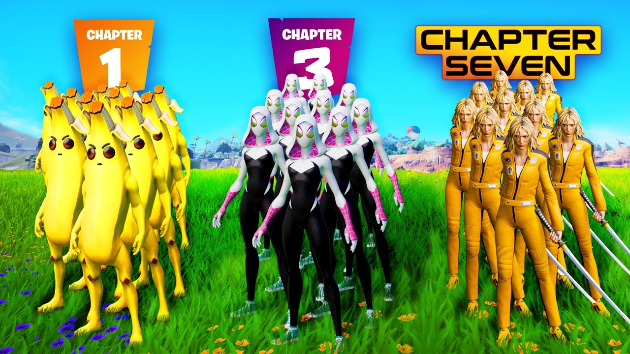 Every CHAPTER Competes in Fortnite! background