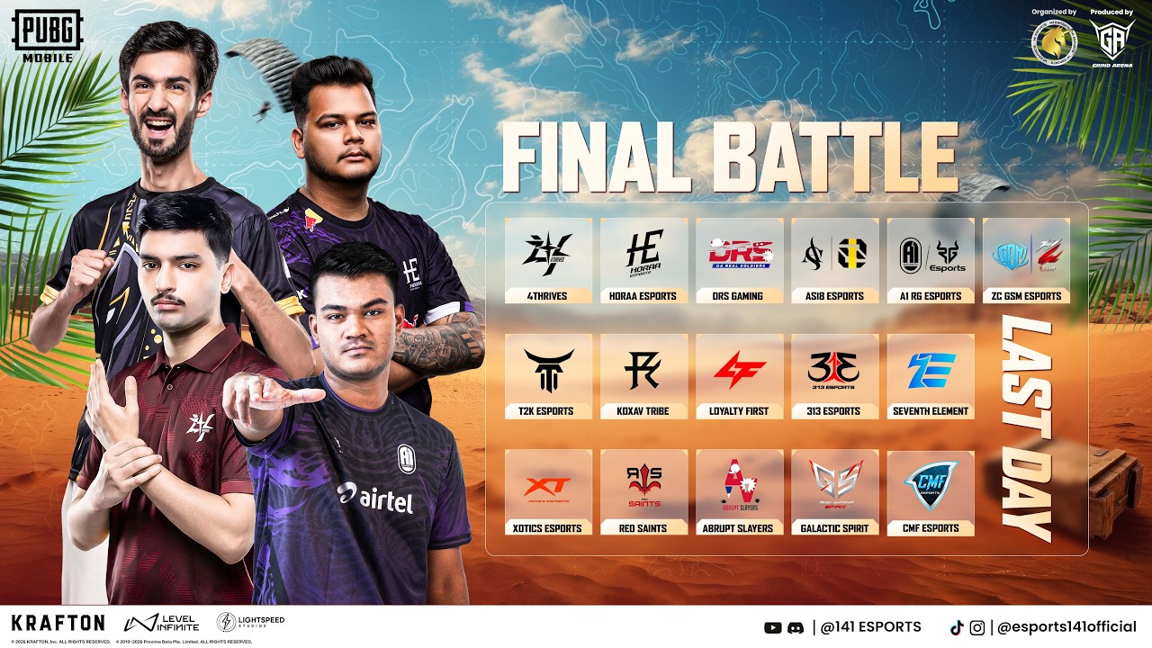 PUBGM 141 ULTIMATE GRIND CHAPTER III - FT. #4T #HORAA #ASI8 #LF #A1 #313 #DRS background
