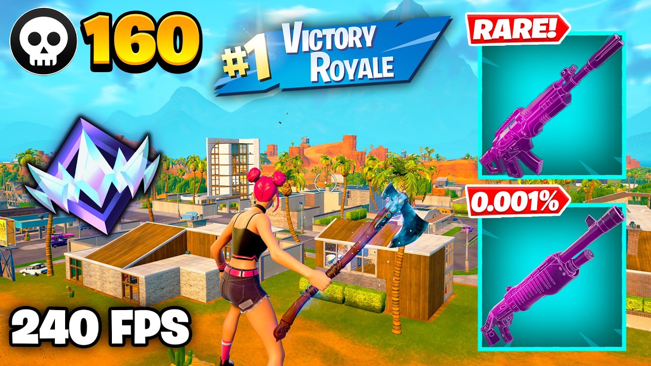 160 Elimination "RANKED RELOAD" Gameplay Wins (Fortnite Chapter 7 Keyboard & Mouse) background