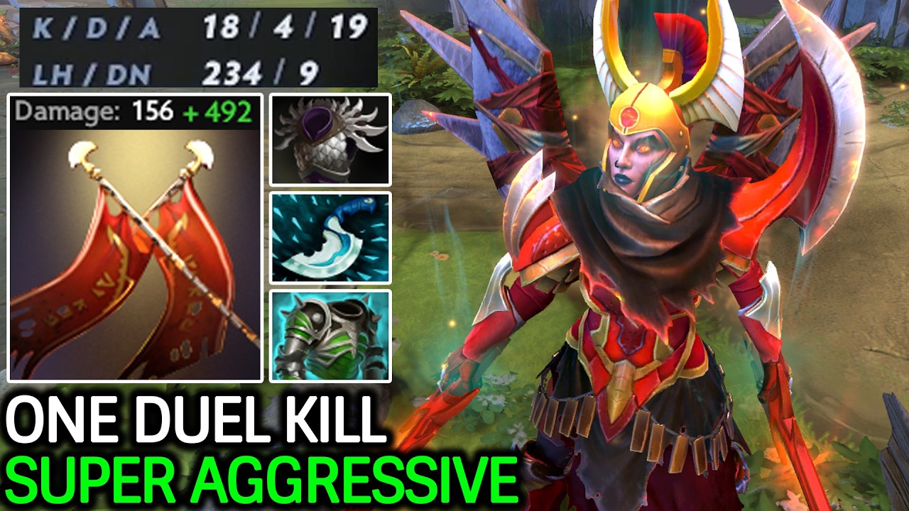Legion Commander Super Aggressive β One Duel Kill Dota 2