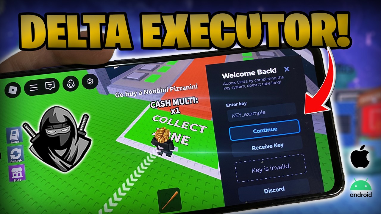 DELTA EXECUTOR MOBILE - NEW UPDATE Run Scripts iOS & Android - Roblox Executor DELTA EXECUTOR background