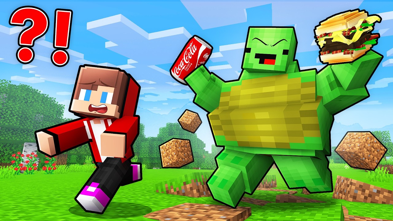 Mikey Got FAT and Wanted To Eat JJ in Minecraft!