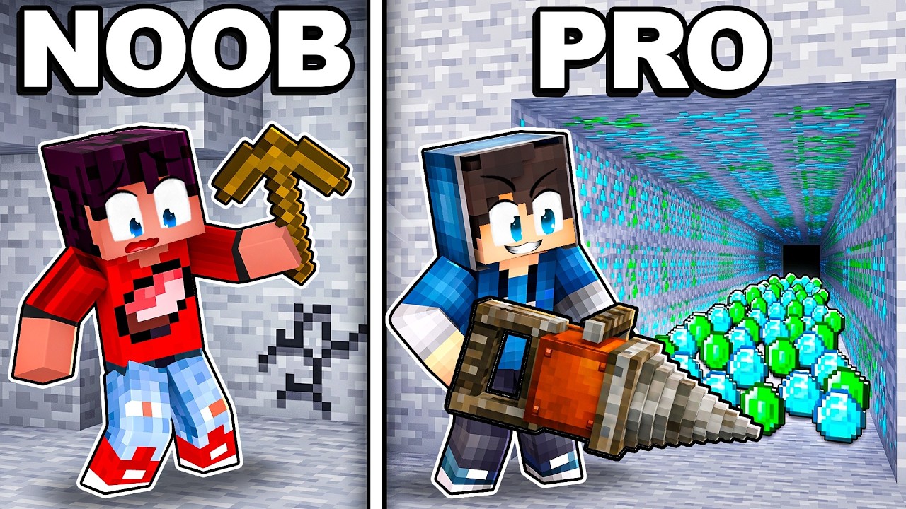 NOOB vs PRO: BITVA OP KRUMPÁČŮ! (Minecraft)