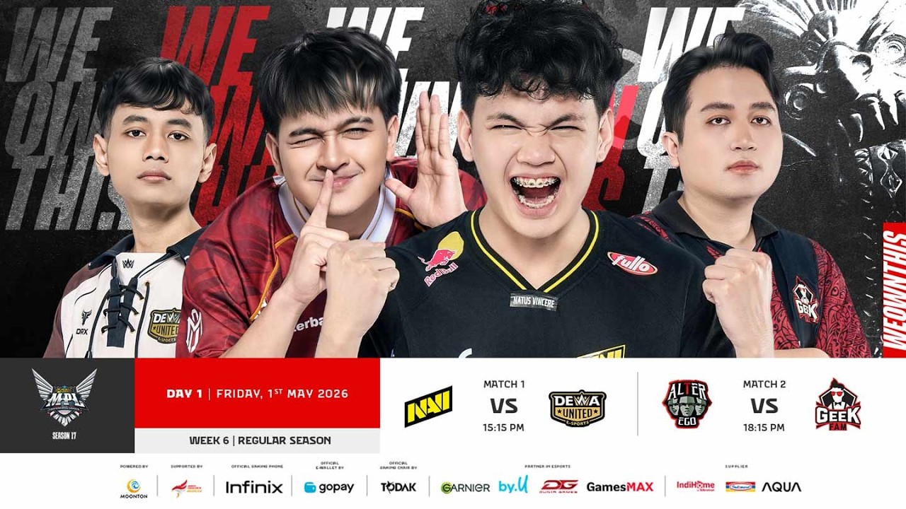🔴 LIVE | MPL ID S17 | Regular Season Day 1 Week 6 | English