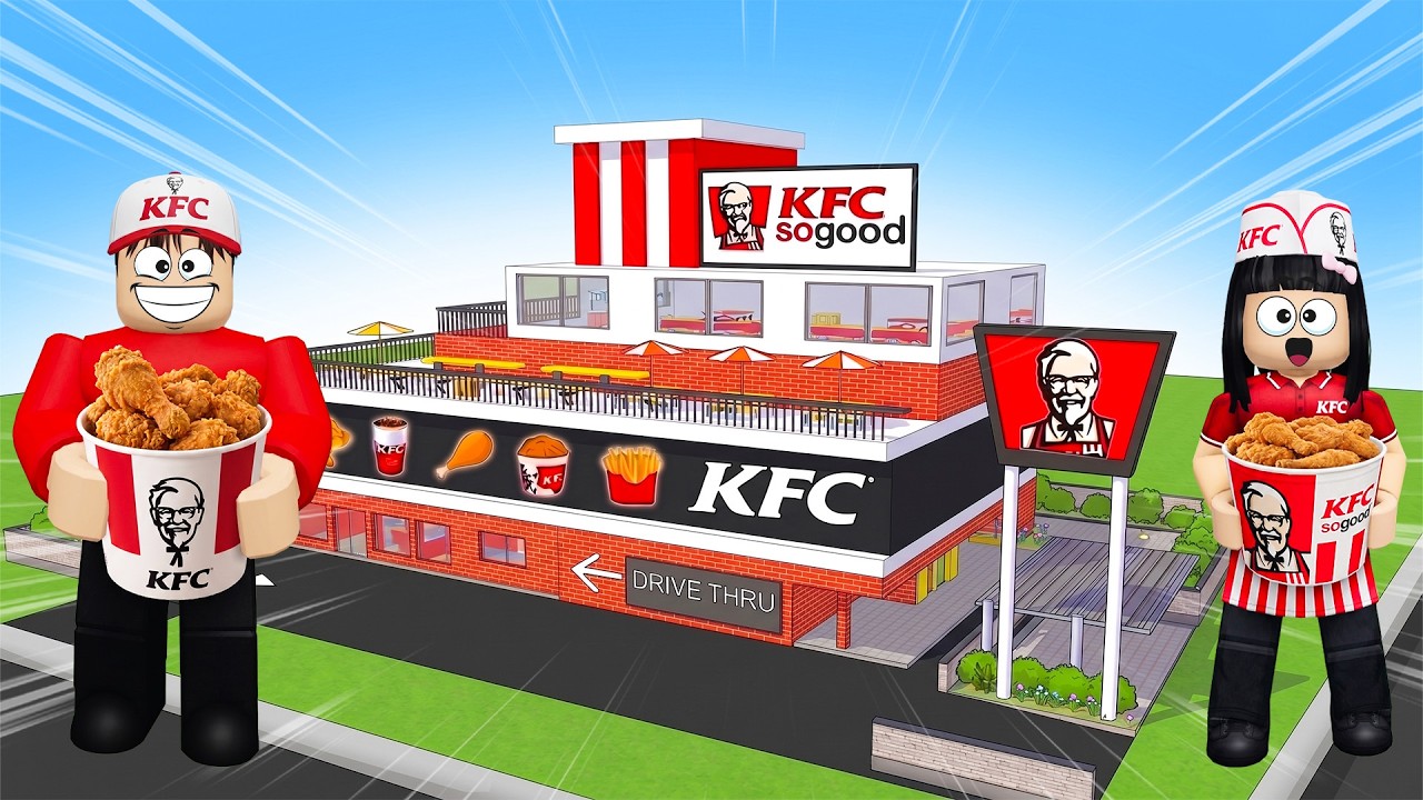 Yuta Mio dan Baby Celine Buat Restoran KFC Paling Besar Di Dunia | ROBLOX