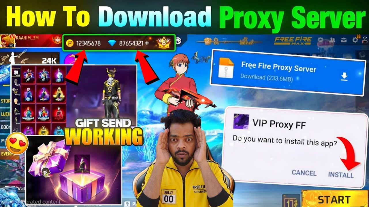 How To Download Ob53 Proxy Server In Free Fire ๐ฏ๐ฑ๐ฅ | Free Fire Proxy Server | Proxy Server Free Fire
