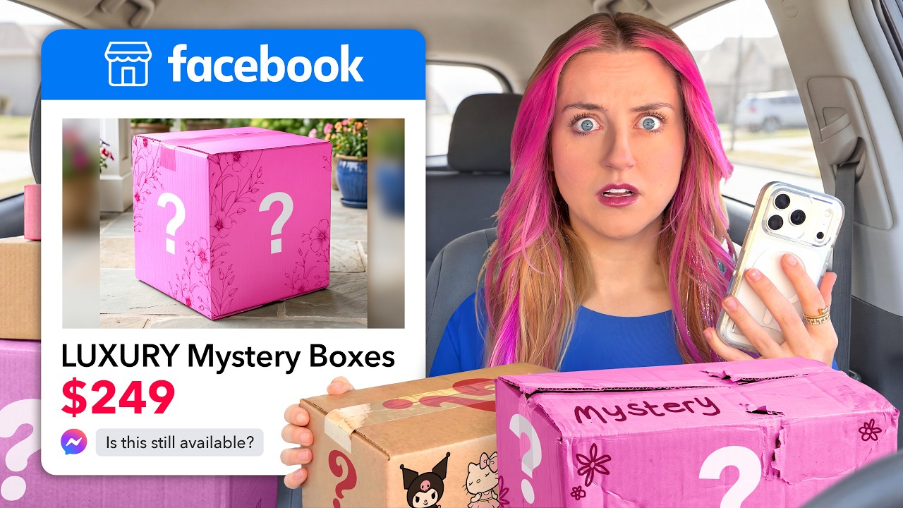 I Bought MYSTERY BOXES from FaceBook Marketplace background