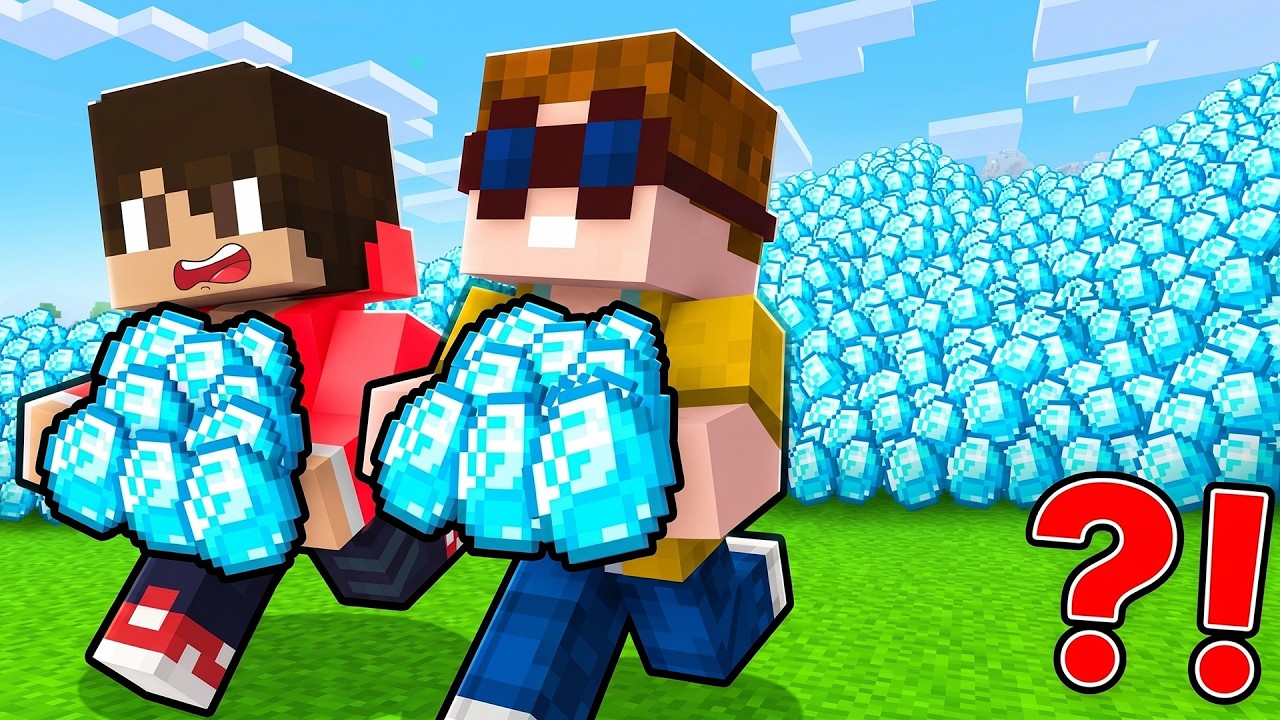 Wir KLAUEN 1,000,000 DIAMANTEN in Minecraft!
