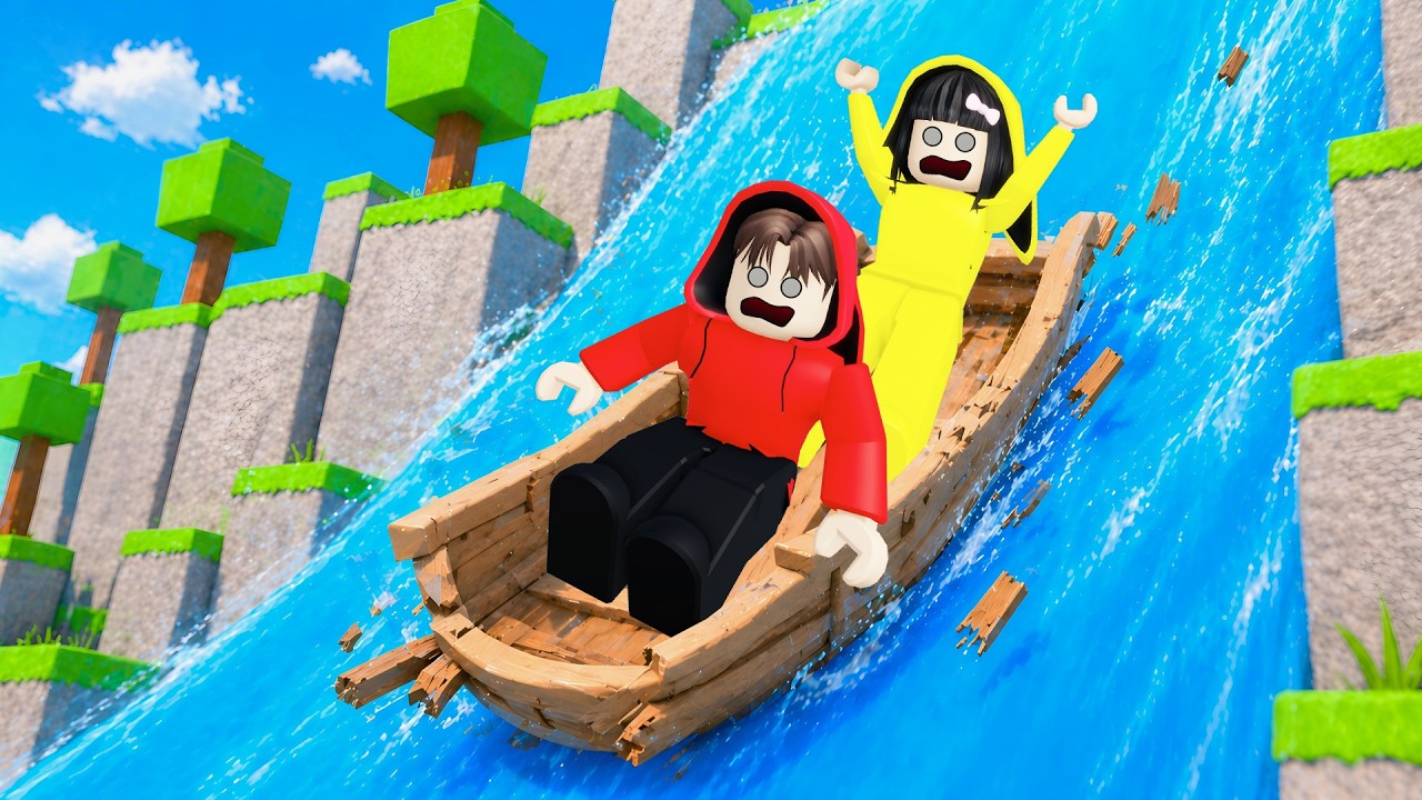 Yuta, Mio Dan Baby Celine Bertahan Diatas Perahu Luncur Yang Hampir Rusak || ROBLOX