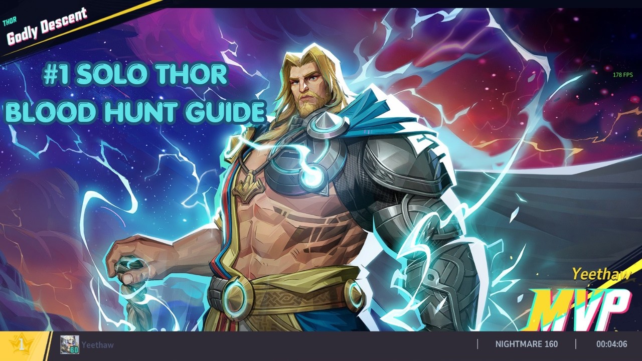 Marvel Rivals Blood Hunt Thor (Previous Solo Thor N160 World Record 4:06)