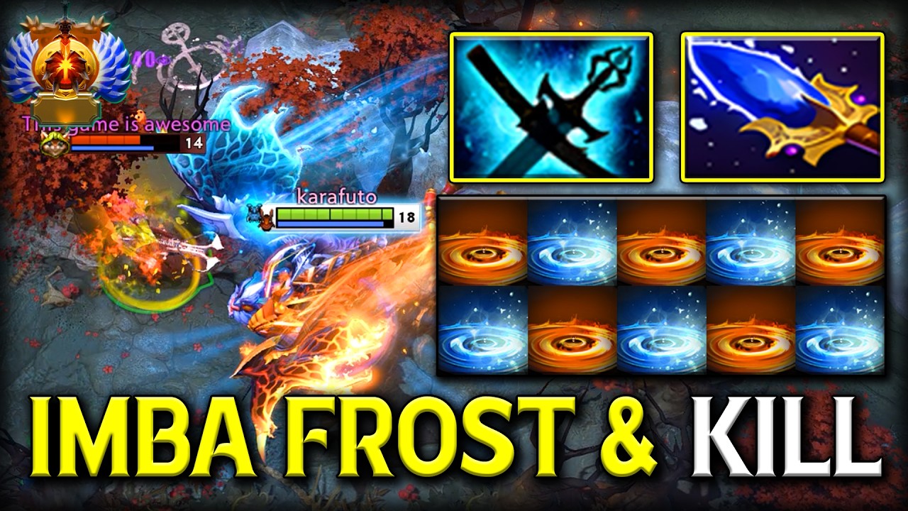 IMBA FROST & BURN OFFLANE JAKIRO | AGHS SCEPTER + YASHA AND SANGE BUILD | 7.41b DOTA 2