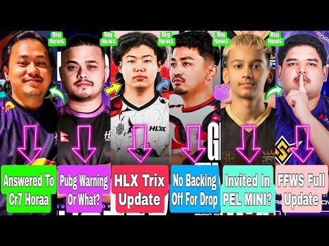 Sky Answered To Cr7 Horaa! | Pubg Alert To Cr7 Horaa? đł| HLX Trix Update! | 3RB PEL Invited? | FFWSđ background