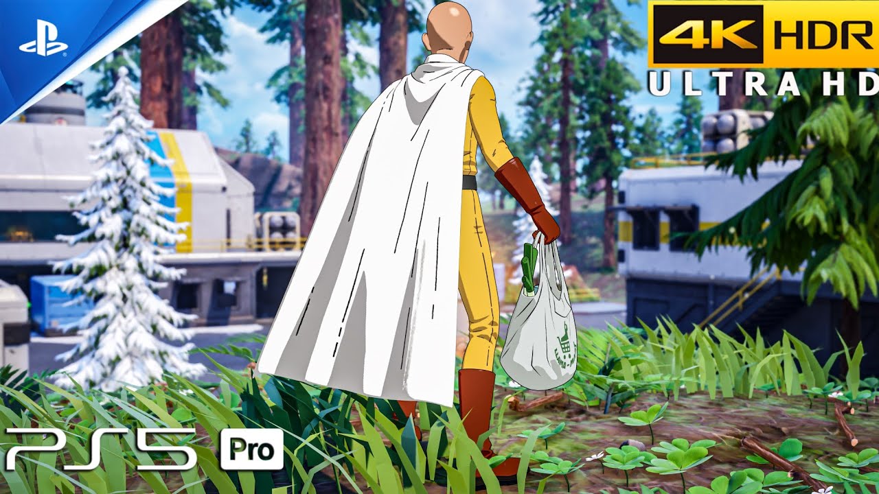 Fortnite (PS5 Pro) 4K 120FPS HDR Gameplay | Skin Saitama (One-Punch Man)