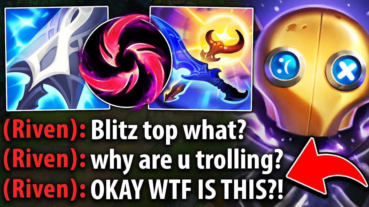 The enemy Riven thought I was trolling with Blitzcrank top... but then I destroyed her