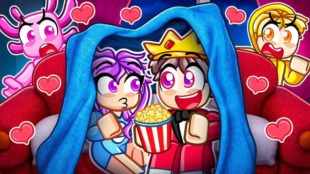 SECRET SLEEPOVER with My CRUSH Roblox!